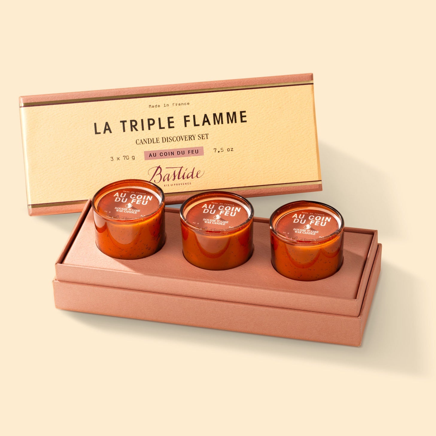 Au Coin du Feu Trio Scented Candles