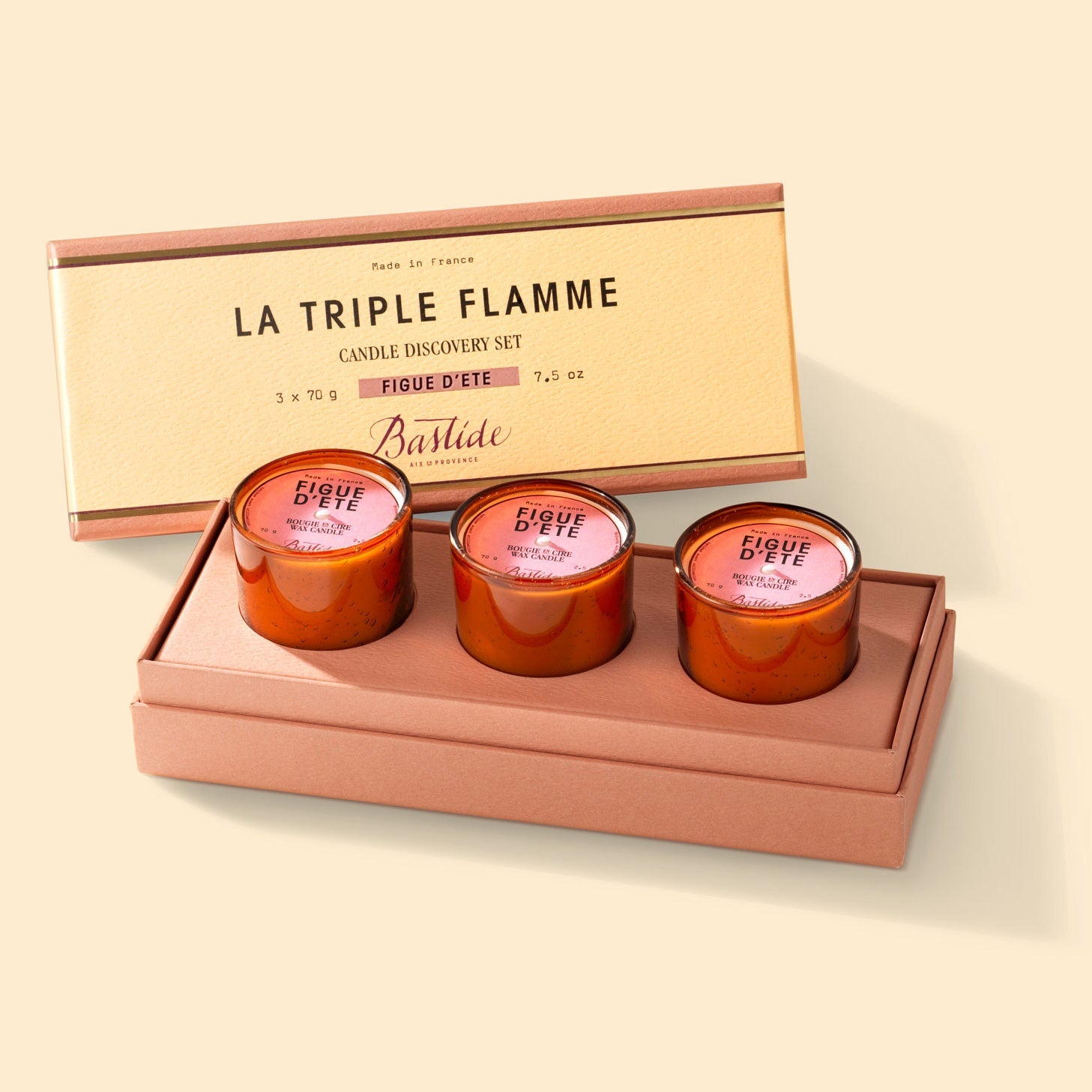 Figue d'Eté Trio Scented Candles