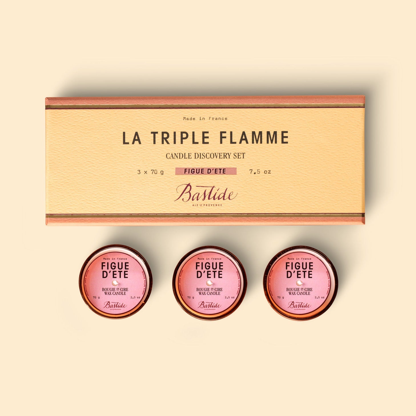 Figue d'Eté Trio Scented Candles